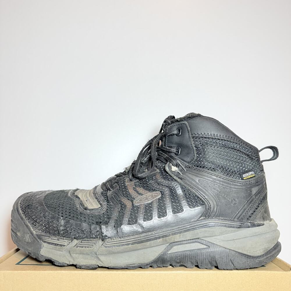 Keen Mens Size 11 CSA Kansas City Waterproof Carbon Toe Mid Work Boots Shoes